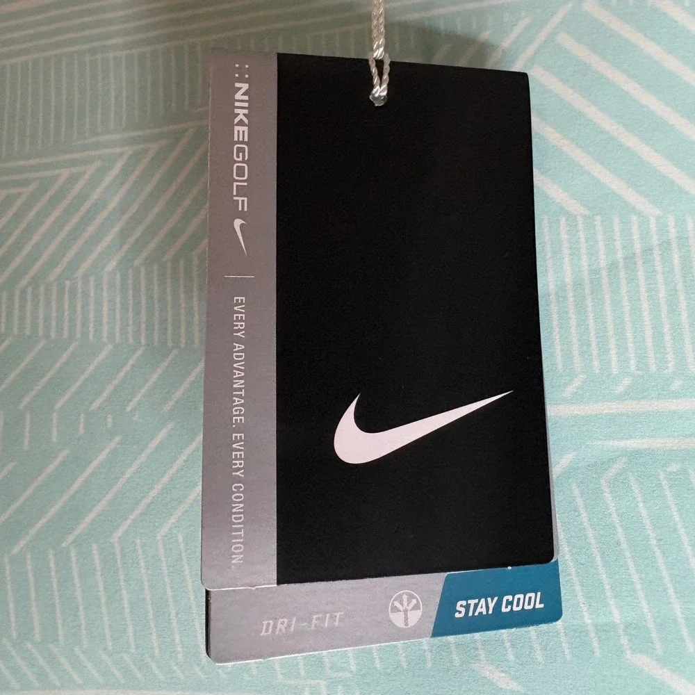 Nike Golf Skort Athletic Skirt Dri-FIT Geometric Print Light‎ Blue White L